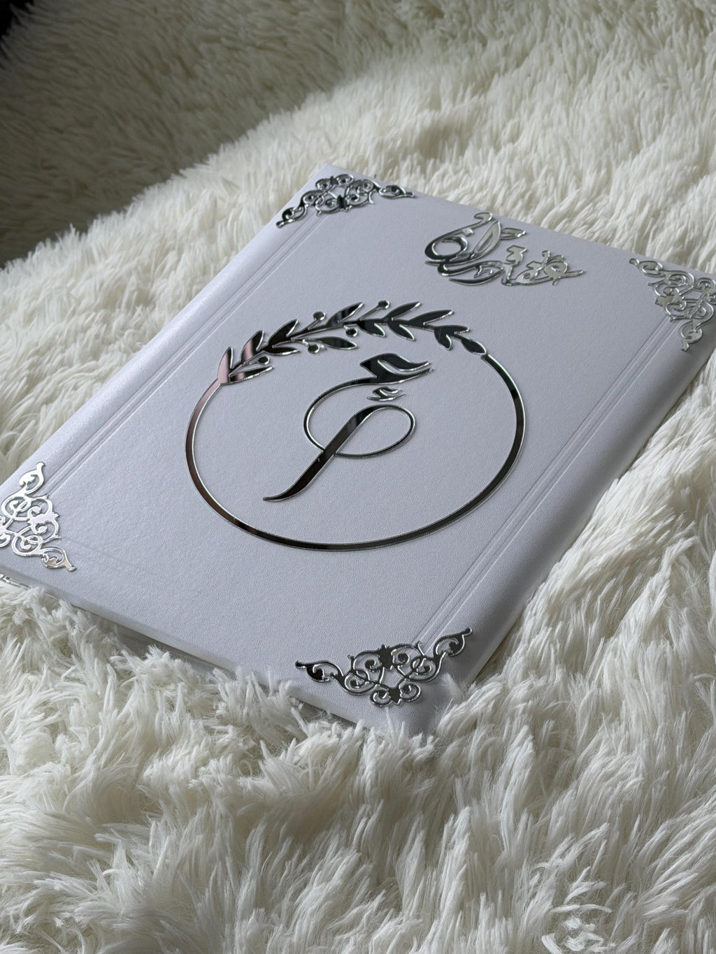 Personalized Nikkah Contract Book, Velvet Leather Acrylic, Fingerprint Page, Gift for Muslim Couples nikah