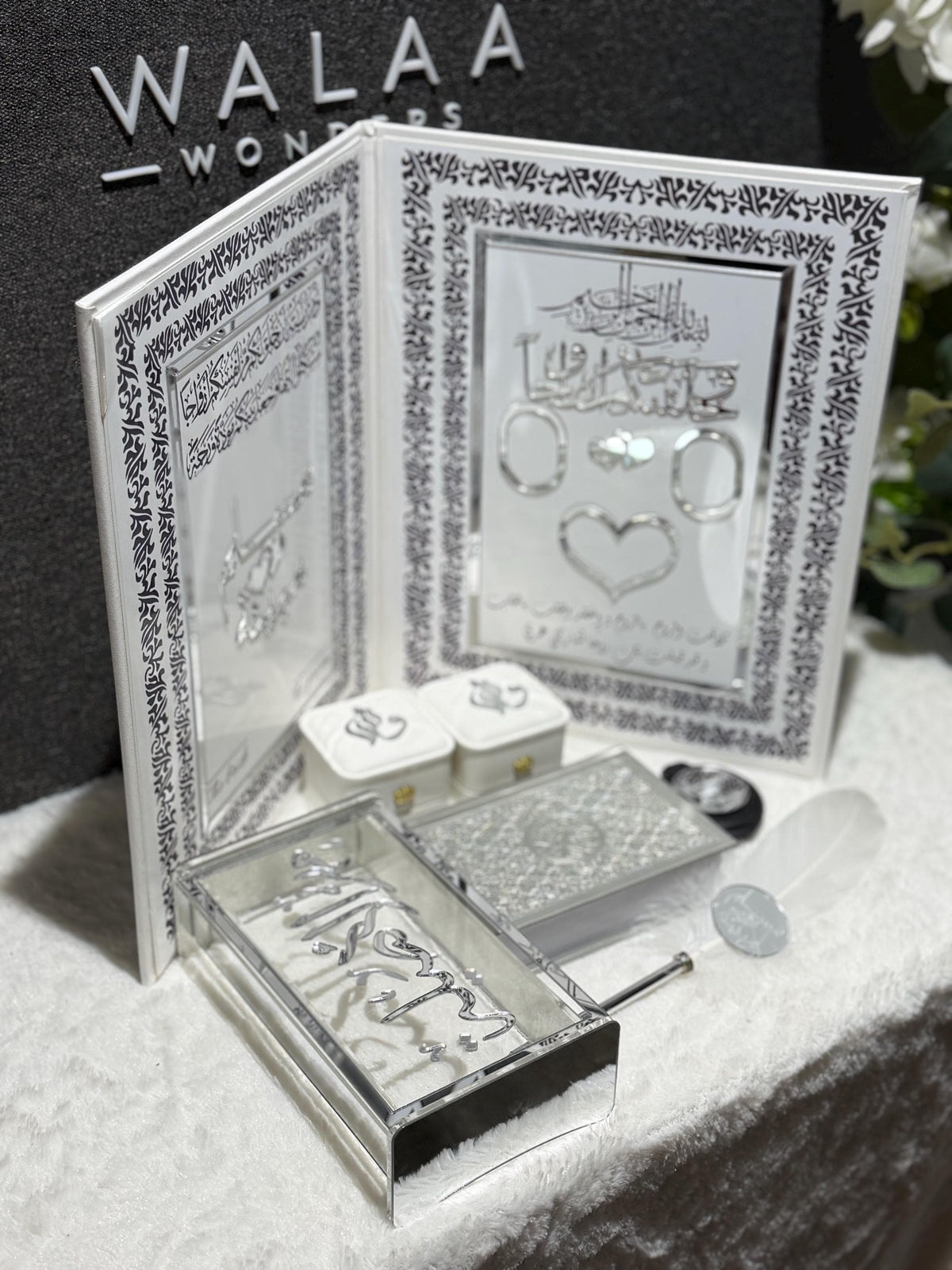 Personalized Nikah Gift Set, Islamic Wedding, Quran, Mahr Box, Bride Groom Keepsake