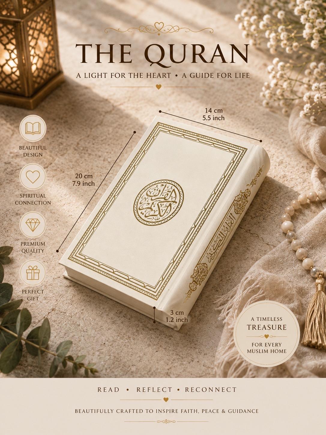Luxury Arabic Quran Book, Elegant Islamic Wedding, Nikah Gift