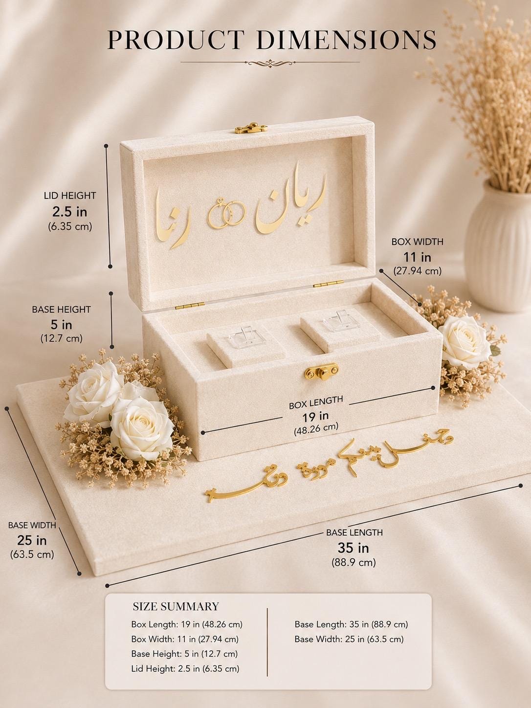 Personalized luxury Velvet Engagement ring  gift Tray, Custom Wedding Keepsake