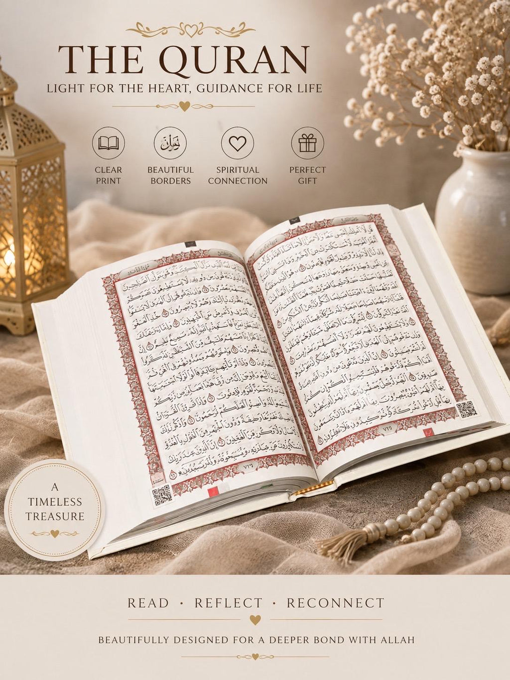 Luxury Arabic Quran Book, Elegant Islamic Wedding, Nikah Gift