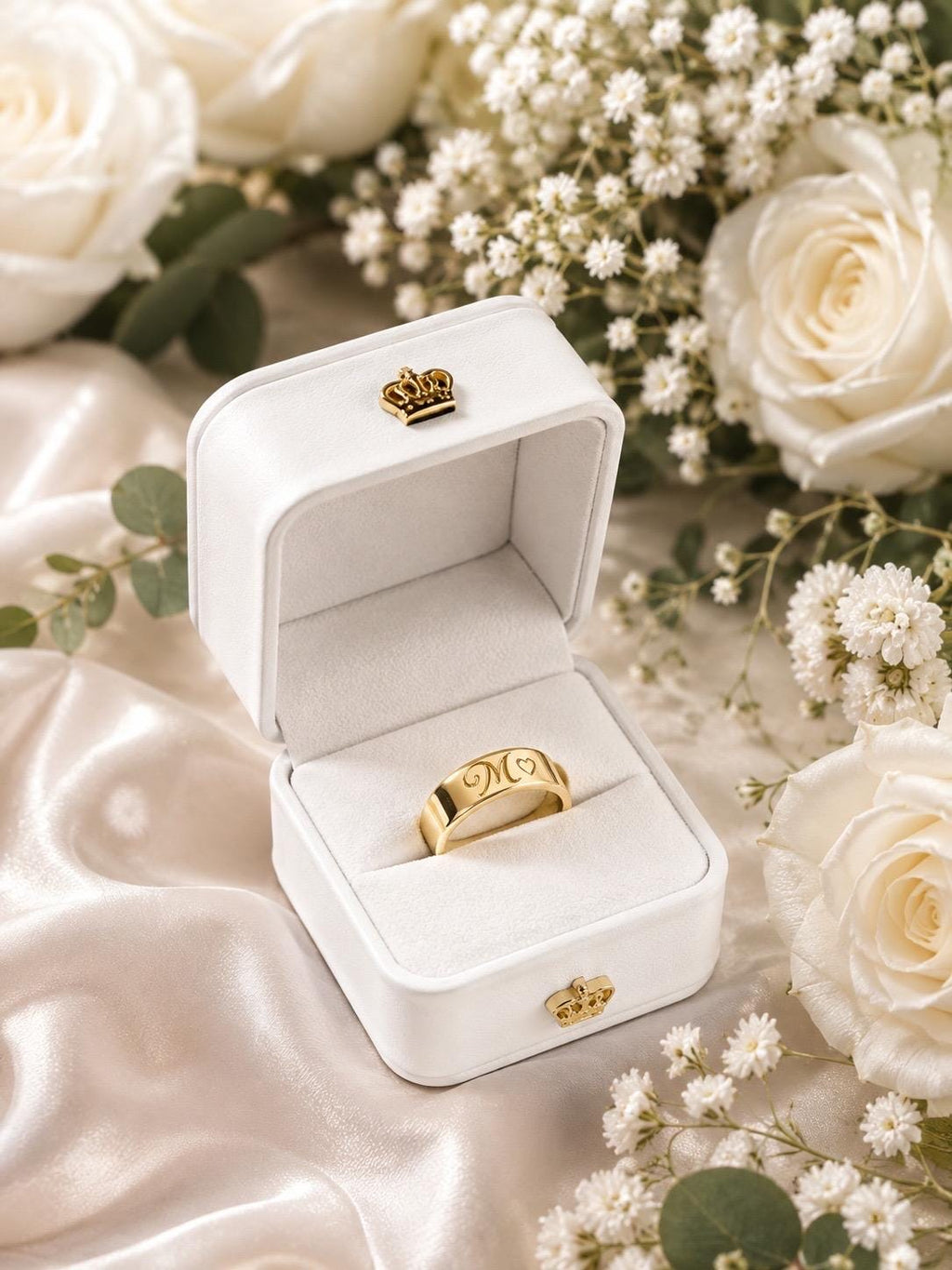 Personalized Wedding Ring Box, Custom Initials, Engagement Keepsake