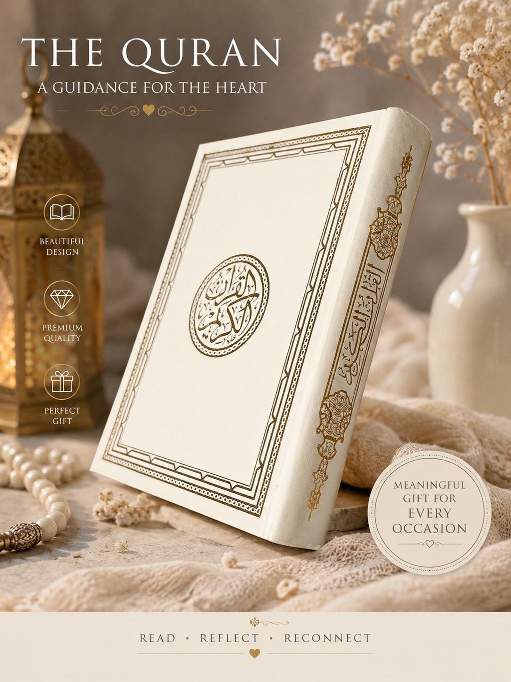 Luxury Arabic Quran Book, Elegant Islamic Wedding, Nikah Gift
