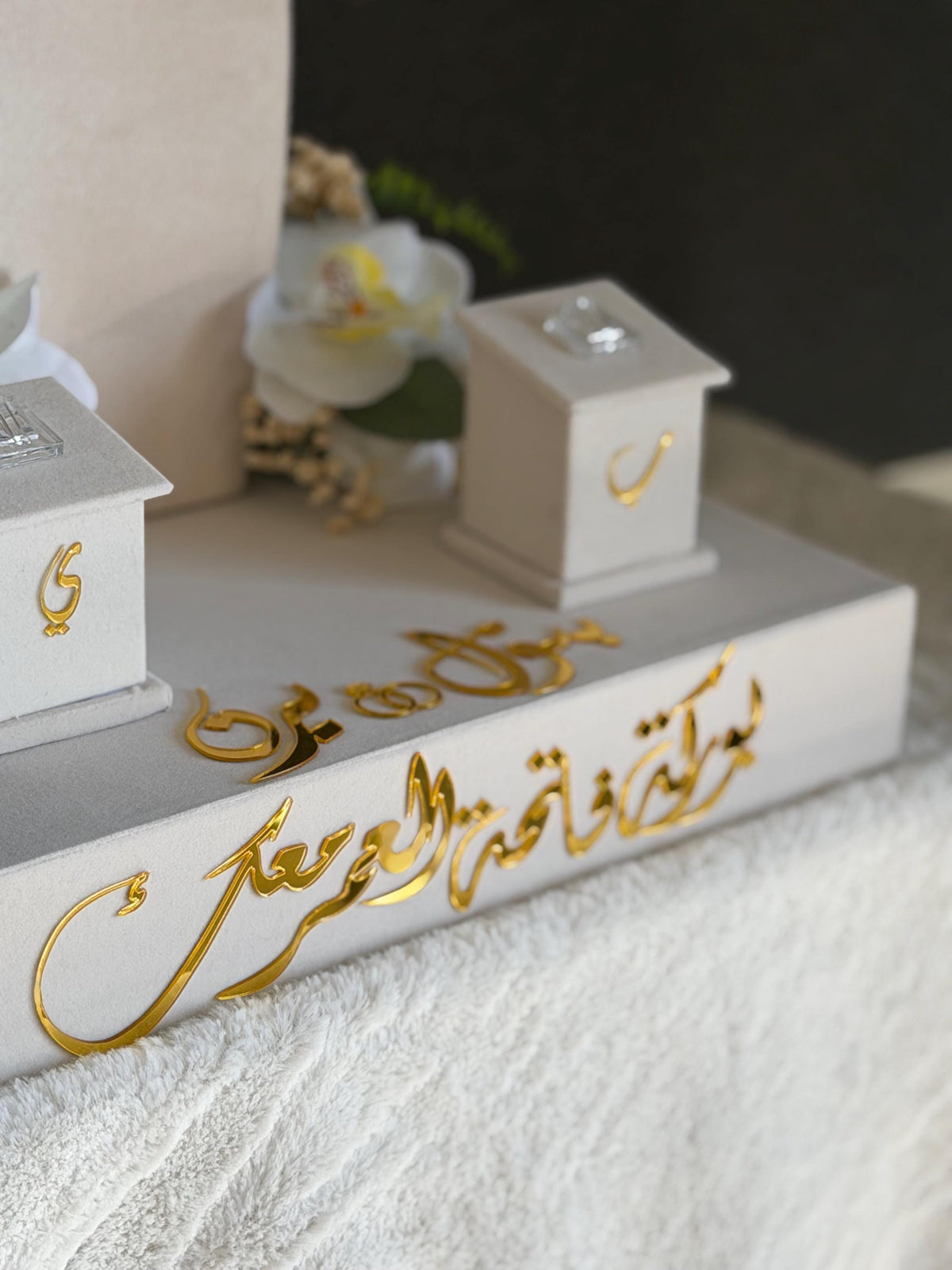 Personalized Wedding Ring Tray, Velvet Ring necklace Holder, Custom Bride Groom Keepsake